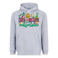 Heather Grey school custodian Heavyweight Hoodie - AdoDesignShop