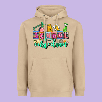 School Custodian Heavyweight Hoodie Designed By Adodesignshop