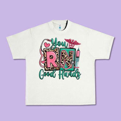 You Rn Good Hands Registered Nurse Urban Heavy Tee Designed By Ranaportraitstore