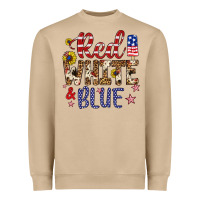 Mushroom red white and blue Heavyweight Sweatshirt - Artiststas