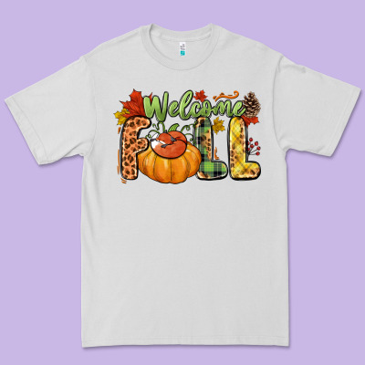 Welcome Fall Premium Tee Designed By Nancycooperartshop