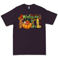 Plum Welcome Fall Premium Tee - NancyCooperArtShop