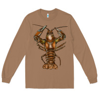 Toasted Coconut Crawfish Long Sleeve Tee - FaDigitalArtStudio