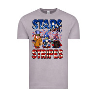 Vintage Zinc Stars and stripes gnomes 4th of july Vintage Tee - CowGirlArtShop