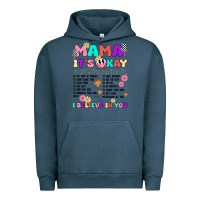 Pigment Midnight Navy mama it's okay Urban Hoodie - JahusDesignShop