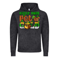 Vintage Black St. Patrick's little miss pot of gold Vintage Hoodie - OliviaCreatesArt