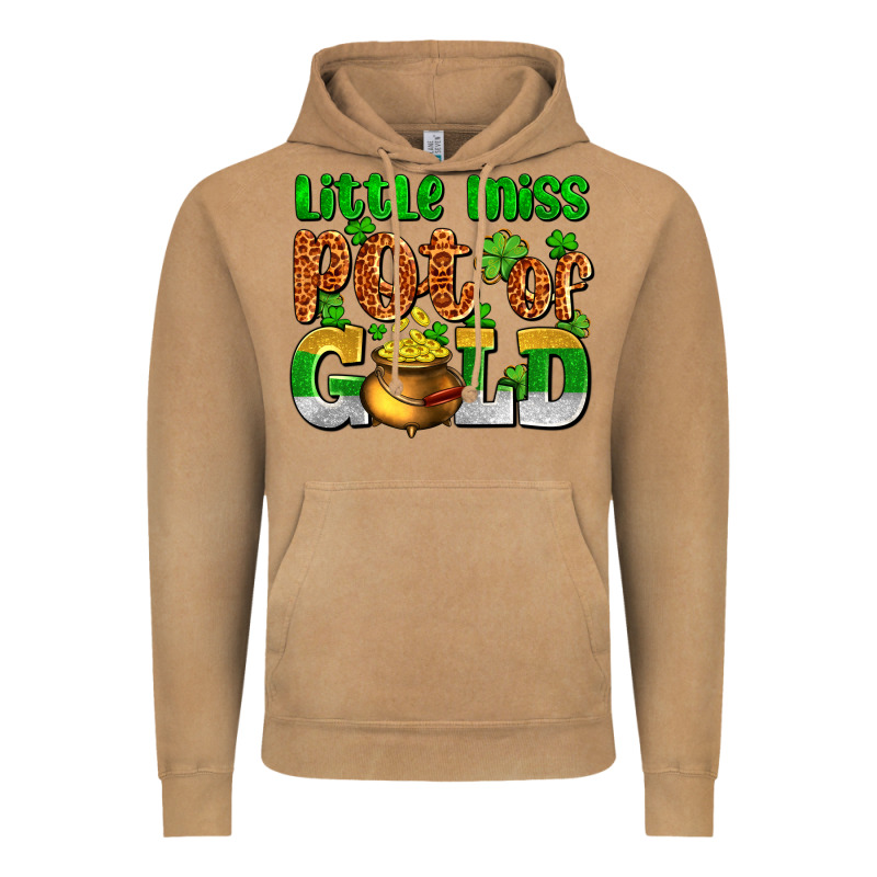 St. Patrick's Little Miss Pot Of Gold Vintage Hoodie by OliviaCreatesArt | Teevron