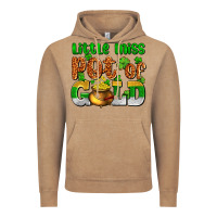 Vintage Coffee St. Patrick's little miss pot of gold Vintage Hoodie - OliviaCreatesArt