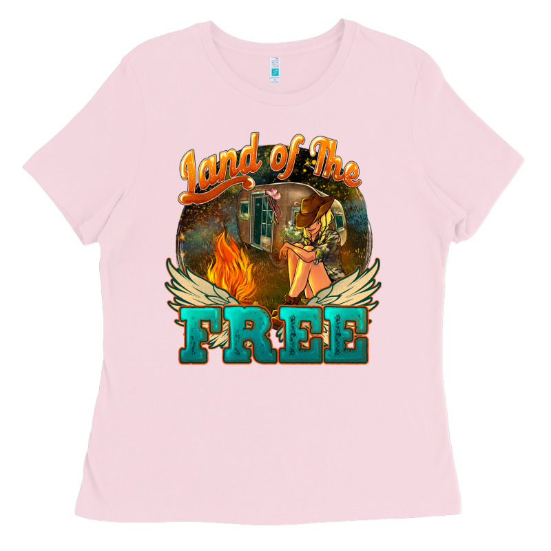 Land Of The Free 4th Of July Ladies Tee by HowdyJamesFarm | Teevron