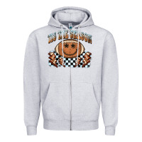 Heather Grey tis the season football smiley face Zipper Hoodie - BarkalooDesign