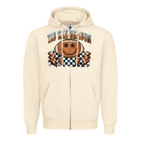 Sandshell tis the season football smiley face Zipper Hoodie - BarkalooDesign