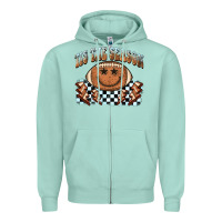 Seafoam tis the season football smiley face Zipper Hoodie - BarkalooDesign