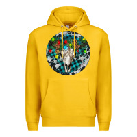 Lemon Bull Skull Christmas Premium Hoodie - RanaPortraitStore