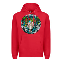 Red Bull Skull Christmas Premium Hoodie - RanaPortraitStore