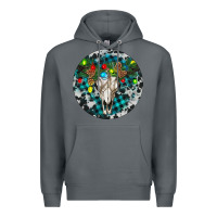 Rock Bull Skull Christmas Premium Hoodie - RanaPortraitStore