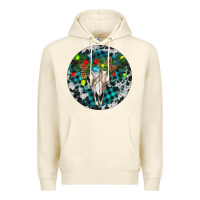 Sandshell Bull Skull Christmas Premium Hoodie - RanaPortraitStore