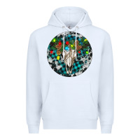 White Bull Skull Christmas Premium Hoodie - RanaPortraitStore