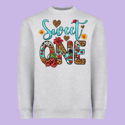 Sweet One Cherry Heavyweight Sweatshirt Designed By Artiststas
