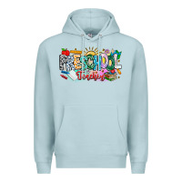 Blue Mist Precschool Teacher Premium Hoodie - CowhideDigitalArt