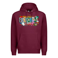 Burgundy Precschool Teacher Premium Hoodie - CowhideDigitalArt