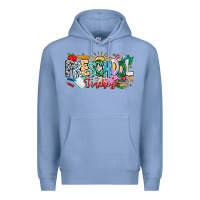 Colony Blue Precschool Teacher Premium Hoodie - CowhideDigitalArt