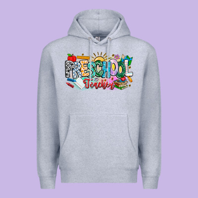 Precschool Teacher Premium Hoodie Designed By Cowhidedigitalart