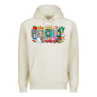 Oatmeal Heather Precschool Teacher Premium Hoodie - CowhideDigitalArt