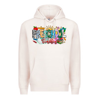Pale Pink Precschool Teacher Premium Hoodie - CowhideDigitalArt