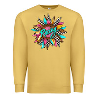 Antique Gold racing sunflower Premium Sweatshirt - AdoDesignShop