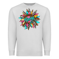 Dove Grey racing sunflower Premium Sweatshirt - AdoDesignShop