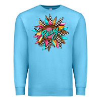 Ocean Blue racing sunflower Premium Sweatshirt - AdoDesignShop