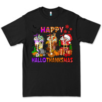 Black happy hallothanksmas coffee cups Premium Tee - texasbilliewilder