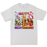Dove Grey happy hallothanksmas coffee cups Premium Tee - texasbilliewilder