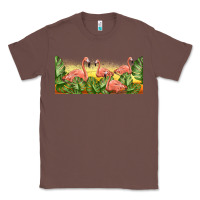 Chestnut flamingos with sunset Classic Tee - TumblerDesignByShophia