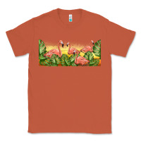 Copper flamingos with sunset Classic Tee - TumblerDesignByShophia