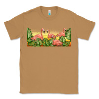 Toasted Coconut flamingos with sunset Classic Tee - TumblerDesignByShophia
