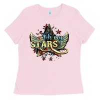 Oh My Stars America Wings 4th Of July Ladies Tee | Teevron