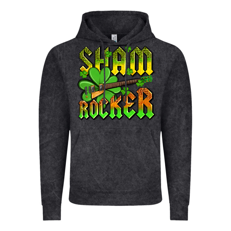 St. Patrick’s Day Sham Rocker With Guitar Vintage Hoodie by OliviaCreatesArt | Teevron