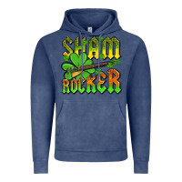 Vintage Denim St. Patrick’s Day sham rocker with guitar Vintage Hoodie - OliviaCreatesArt