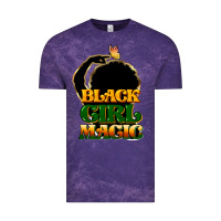 Cloud Purple Black magic girl Vintage Tee - HowdyJamesFarm