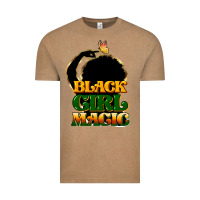 Vintage Coffee Black magic girl Vintage Tee - HowdyJamesFarm