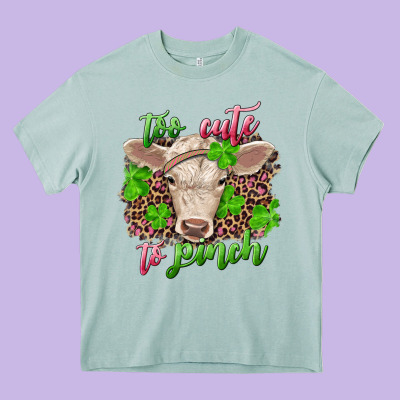 Too Cute To Pinch Charolais Calf Heavy Core Tee Designed By Ranaportraitstore