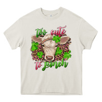 Cream too cute to pinch charolais calf Heavy Core Tee - RanaPortraitStore