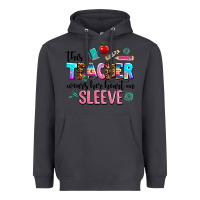 Smoke this teacher wears her heart on sleeve Heavyweight Hoodie - AdoDesignShop