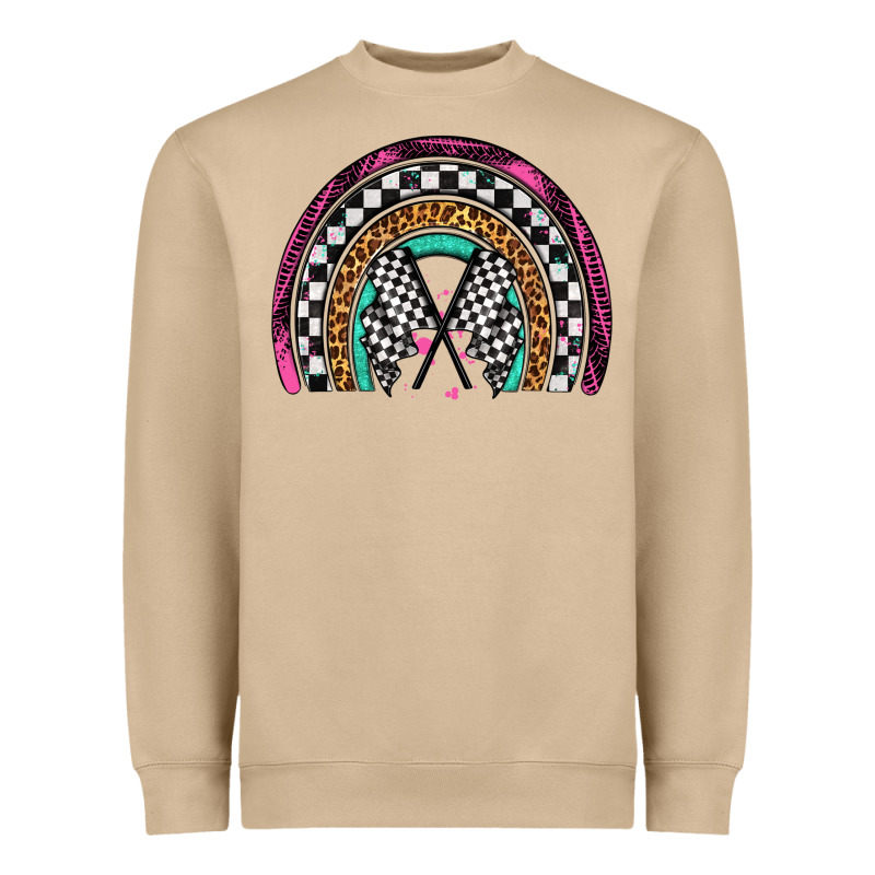 Race Leopard Rainbow Heavyweight Sweatshirt by Artiststas | Teevron