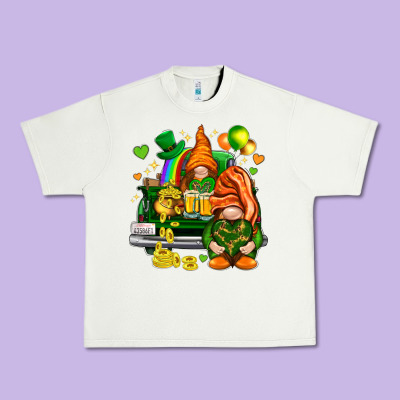St. Patrick's Day Gnomies With Heart Urban Heavy Tee Designed By Howdyjamesfarm