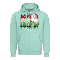 Seafoam don't stop believin Zipper Hoodie - BarkalooDesign