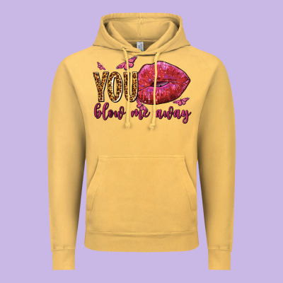 You Blow Me Away Olivia Vintage Hoodie Designed By Oliviacreatesart