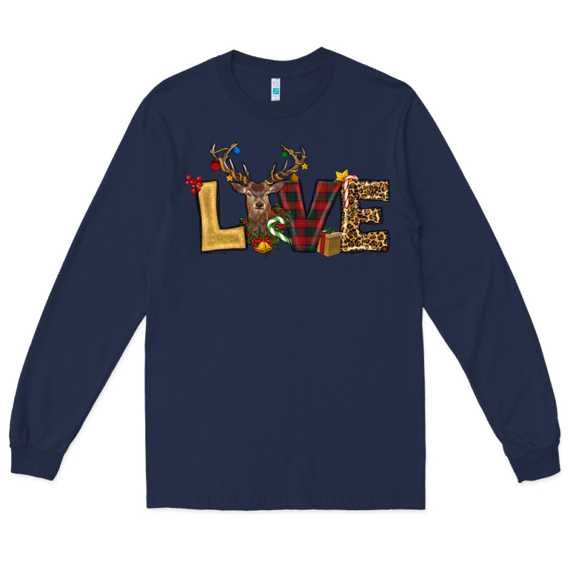 Christmas Reindeer Love Long Sleeve Tee by RanaPortraitStore | Teevron