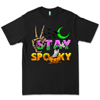 Black Stay spooky Premium Tee - NancyCooperArtShop